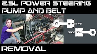 Jeep  4 Cylinder YJ Power Steering Pump and Serpentine Belt Removal -  YouTube