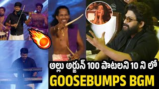 Goosebumps Video Of Pushpa Songs Chenda Melam Live Performance | Allu Arjun