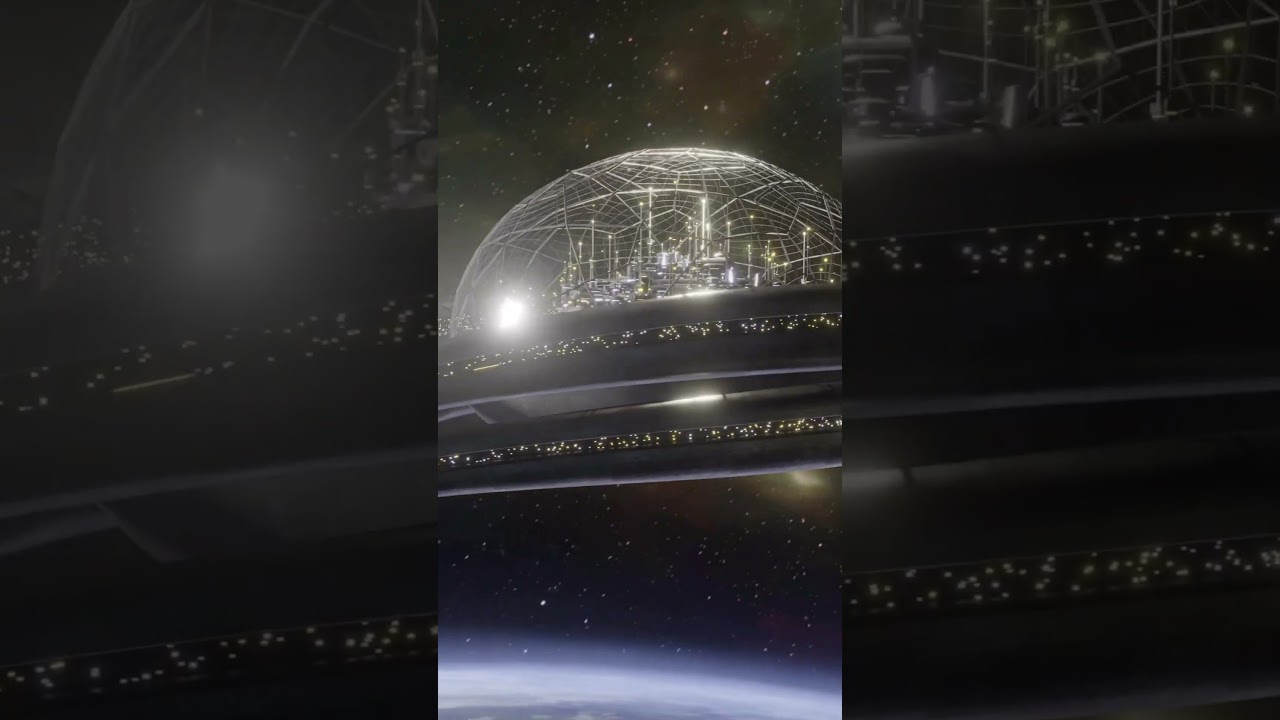 Space Ramp Concept – Elevator Space Station – Earth.