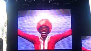 DJ Lance Rock or DJ Lance Robertson, host of the Nick Jr. show ''Yo Gaba  Gaba'' performs at the Coachella Music & Arts Festival held at the Empire  Polo Field in Indio