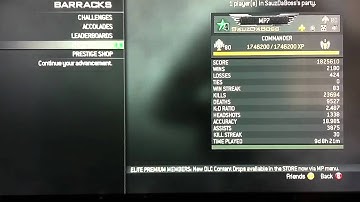 Mw3 entering 11th prestige