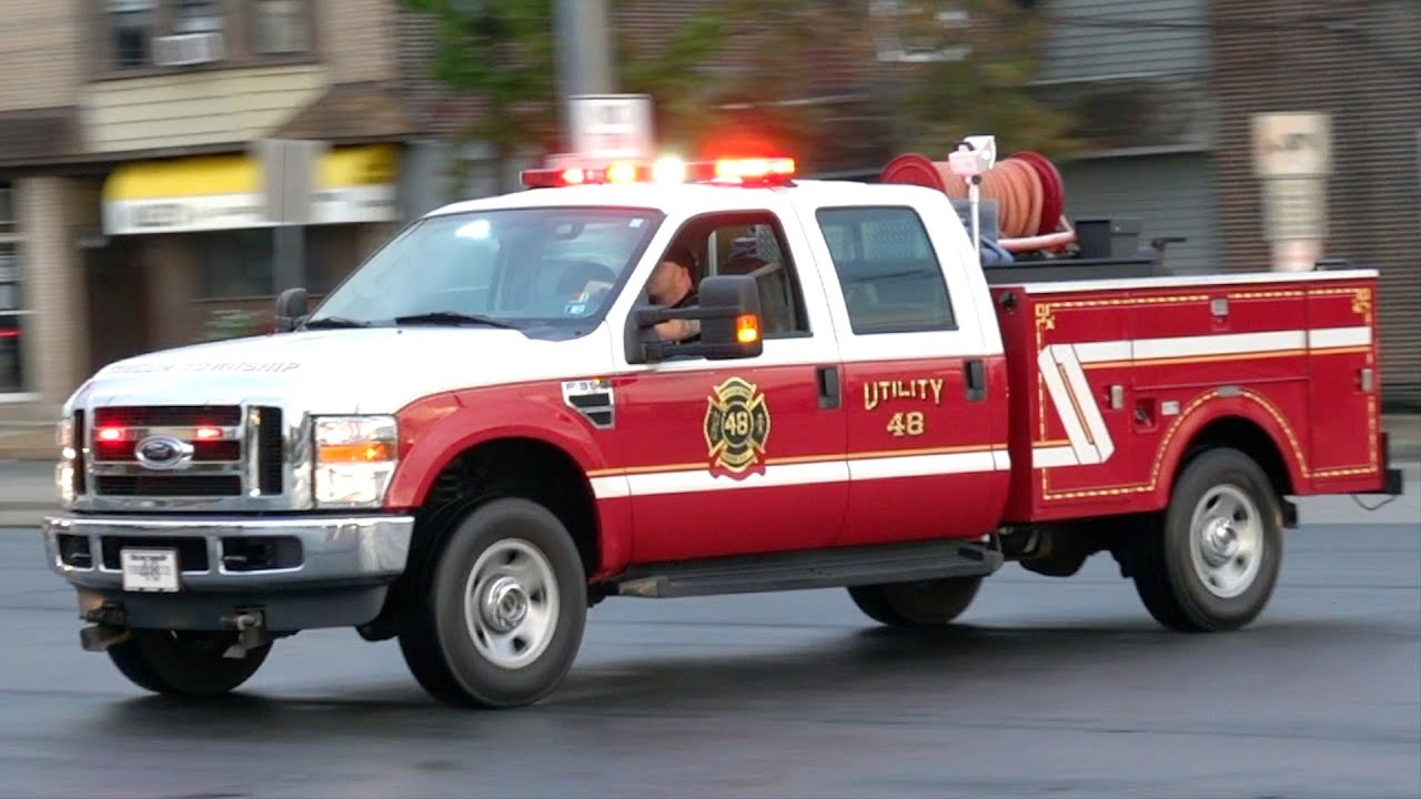 Tinicum Township Fire Company Utility 48 Responding YouTube