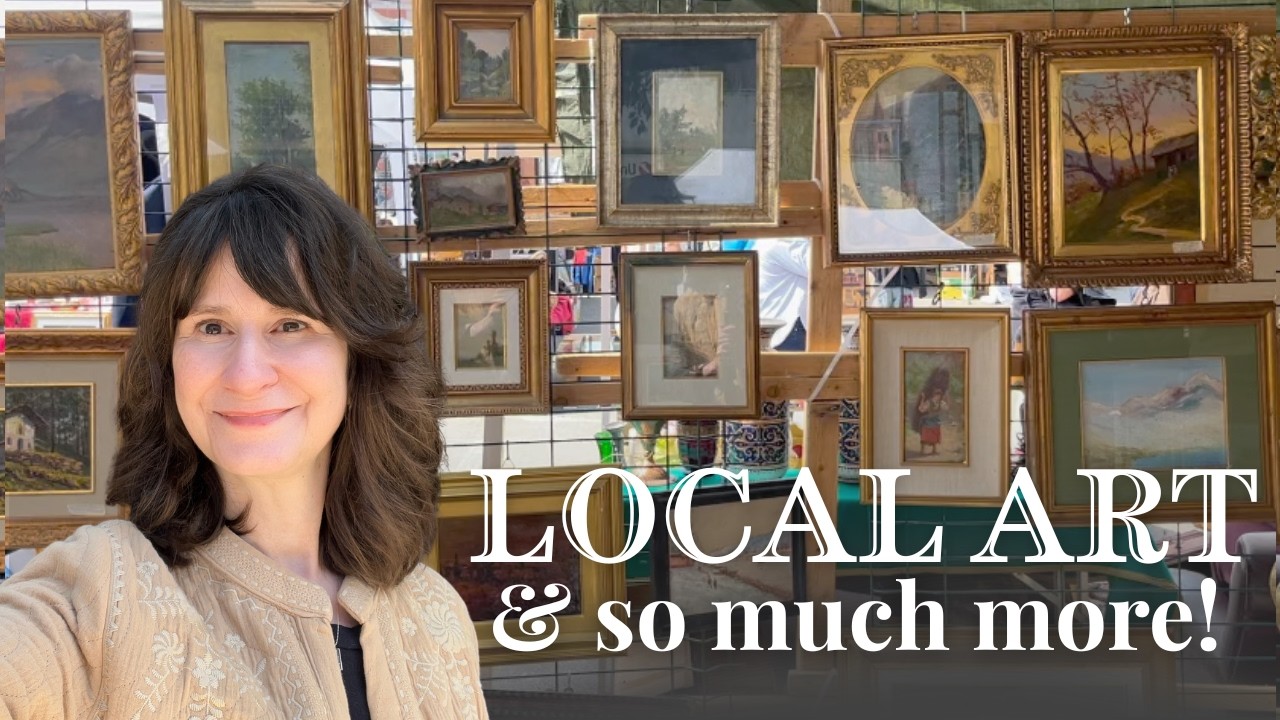 This Italian FLEA MARKET Felt Like a VINTAGE Art Gallery