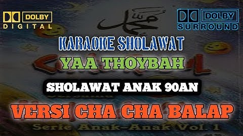 KARAOKE Yaa Thoybah - Cinta Rasul [ Haddad Alwi feat Sulis ] || VERSI CHA CHA