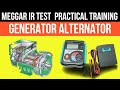 How to do insulation test of 3 phase Altenator | how to do 3 phase Generator  winding megger testing