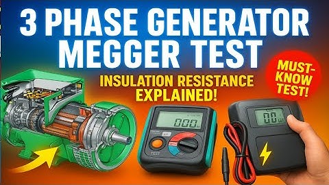 How to do insulation test of 3 phase Altenator | how to do 3 phase Generator  winding megger testing