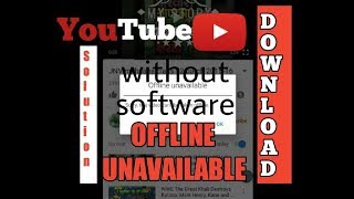 How download youtube offline unavailable video without any software just click & paste screenshot 5