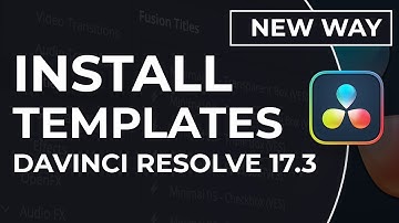 How to Install Titles, Transitions and Effects in Davinci Resolve 17.3 (NEW WAY)