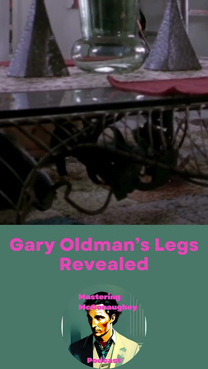 Gary Oldman’s real legs visible! #tiptoes #garyoldman #matthewmcconaughey #peterdinklage #movie