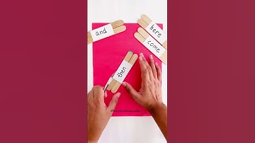 Sight words #shorts #kidsactivities #kindergarten #handsonlearning #ytshorts #easydiy #english
