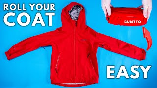 How To Roll Your Rain Jacket For Packing