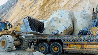 caterpillar loader lodeng ghanam shah Ajmal mining company stone and morble