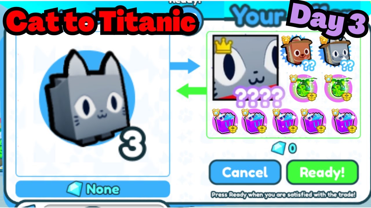 Pet Simulator Inflation CAT TO TITANIC #3 - EVENT PETS INFLATION! MASSIVE FLIPS (Roblox Pet ...