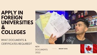 What documents are required for Canada college application?