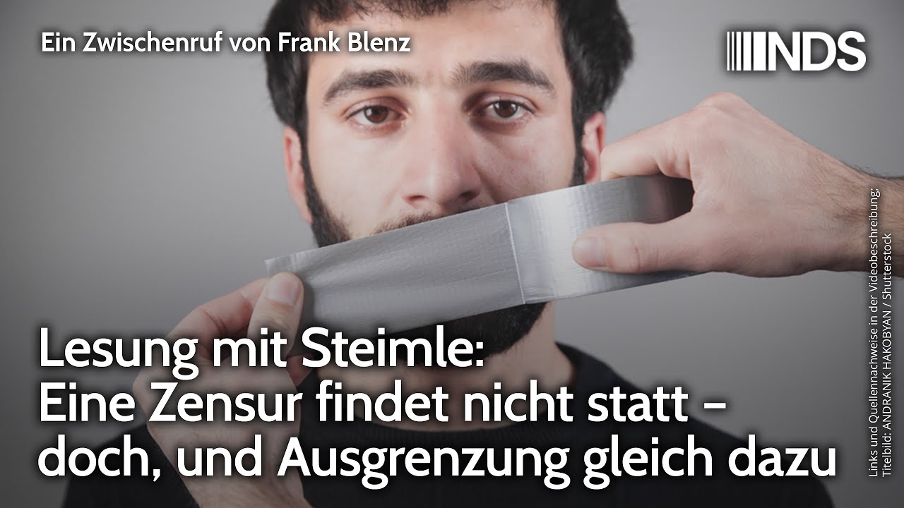 Eine Zensur Findet Nicht Statt Lesung mit Steimle: Eine Zensur findet nicht statt – doch, und
