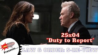 Law &amp; Order: SVU 25x04 &quot;Duty to Report&quot; on Law &amp; Order: S-Re-View podcast