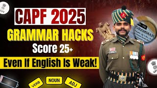 CAPF Grammar Hacks: Score 20+ Even If English Is Weak! ✅