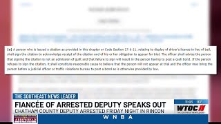 Fiance of arrested CCSO deputy speaks out