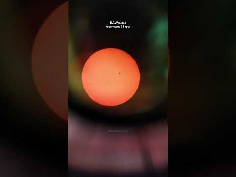✅ Солнце в телескоп / The Sun through a telescope #рекомендации #космос #солнце #телескоп #shorts