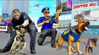 US Police Dog shopping mall security Game | Rescue City Crime Chase Android GamePlay screenshot 2