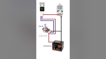 Control DC Motor Speed with This Simple Circuit! ⚙️ #electronics #diy #ideax