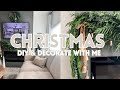 *COZY* CHRISTMAS DECORATE WITH ME 2023 | DIY ROMAN CLAY FIREPLACE