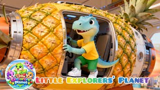 🍍🚀 Pineapple Rocket Zoom! 🎶 Fun Space Song for Kids with Dinosaurs 🦕🌟