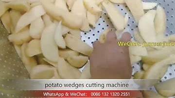 vegetable spliting machine potato wedges cutting machine with conveyor