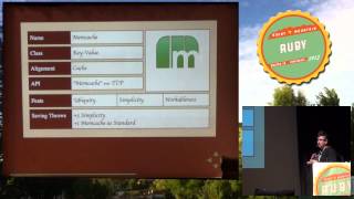 Rocky Mountain Ruby 2013 An ode to 17 databases in 29 minutes by Toby Hede