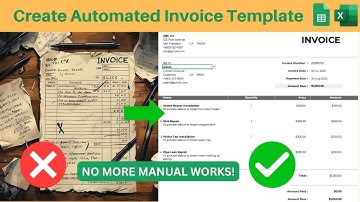 How to Create Automated Invoice Template in Excel/Google Sheets