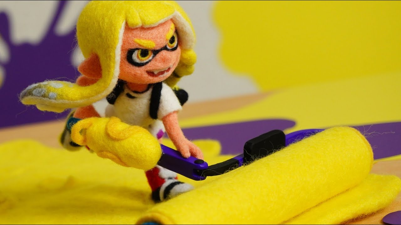 【スプラ3】イカちゃんを作ってみた【羊毛フェルト】