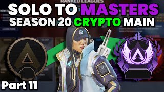 TOXIC VANTAGE TEAMMATE?! CRYPTO MAIN Solo Queue to Masters in Season 20 Apex Legends - Part 11