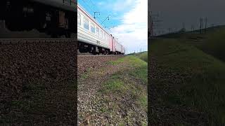 ЭД4М-0255 на перегоне Дудергоф-тайцы #рекомендации #train_rus #славадемеху