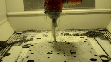 Deep hole drilling by 5 axis CNC machining center