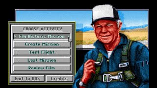 Chuck Yeager's Air Combat (PC/DOS) 1991, EA screenshot 1
