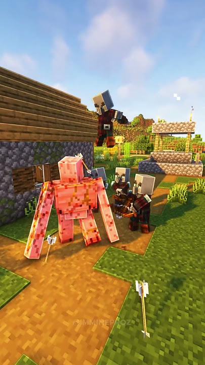 Iron Golem - A Great Sacrifice 😔🥀 #shorts #minecraft