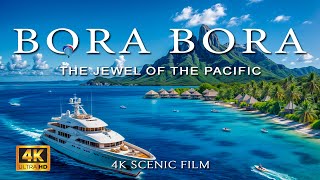 картинка: [4K] Бора-Бора Рай🏝️ Виды с воздуха на бирюзовую лагуну и тропический отдых Azure Escape 4K