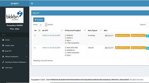 APLIKASI PERJALANAN DINAS / SPPD QRCODE DENGAN PHP MYSQLI DAN BOOTSTRAP