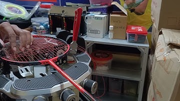 Badminton racket stringing- Haribito proffesional pattern