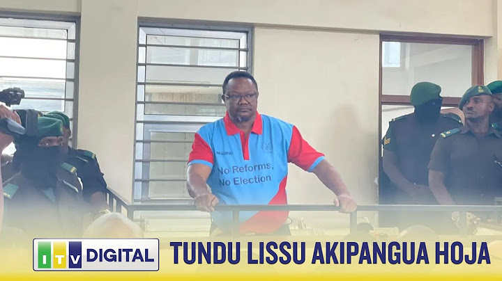 BALAA ZITO! TUNDU LISSU AKIPANGUA HOJA NZITO KWENYE KESI DHIDI YA JAMHURI