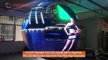 Diameter 3.6m LED Display Ball, LED Ball Screen, LED Globe Display for Argentina