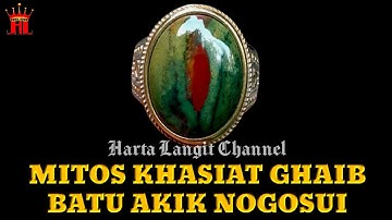 Khasiat & Manfaat Batu Akik Nogosui (Nagasui)