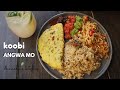 Tasty  Koobi ANGWA MO feast - Ghanaian Rice Pilaf - How to make Ghana Oil Rice with cured fish