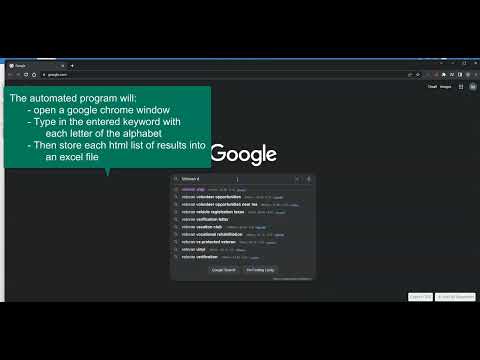 Seo Keyword Research Tool Tutorial | UiPath | Python