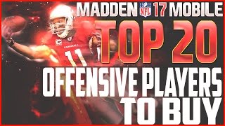 Madden 17 Mobile Top 20 Offensive Players to Buy!! Madden Mobile Tips! screenshot 1