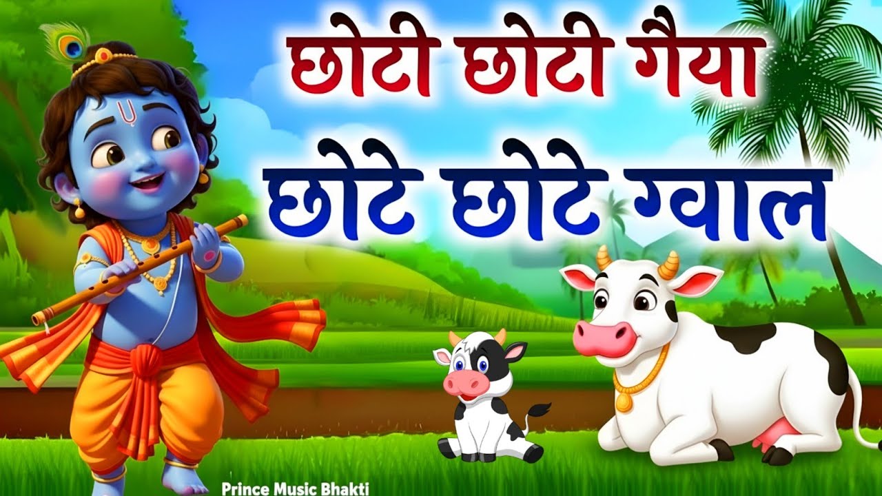 छोटी छोटी गैया छोटे छोटे ग्वाल। Choti Choti Gaiya Chote Chote Gwal। #kanha #krishna #krishnabhajan