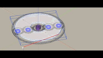 epicyclic gear train simulation with cascaded planet carriers