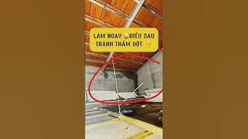 Có nên phun foam ngừa thấm dột ngay sau khi lợp xong mái ngói #foam #chongdot