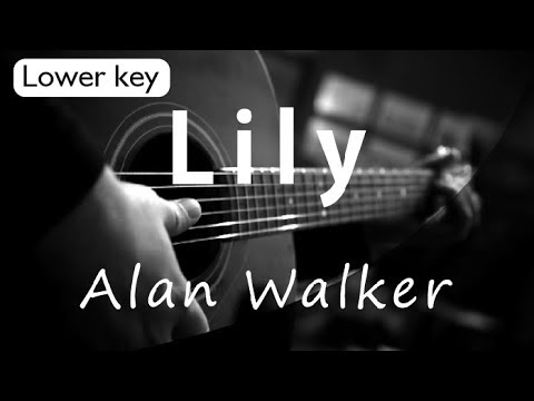 Lily Alan Walker Lower Key Acoustic Karaoke 