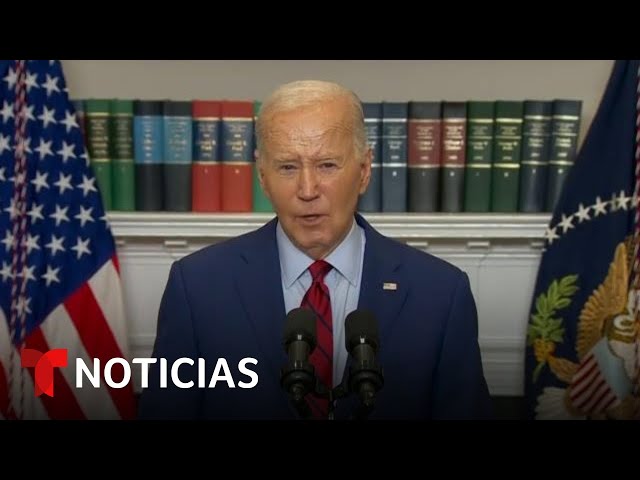 Biden dice que protestar es un derecho pero que EE.UU. no es “país anárquico” | Noticias Telemundo